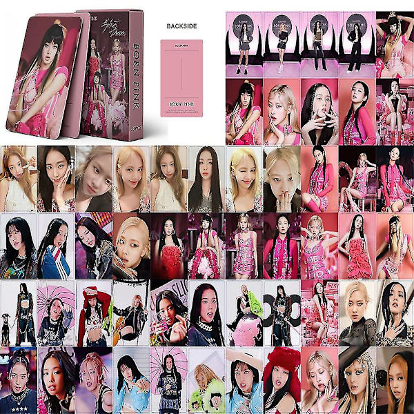 54 st Black Pink Lomo Cards Nytt Album Born Pink Fotocard