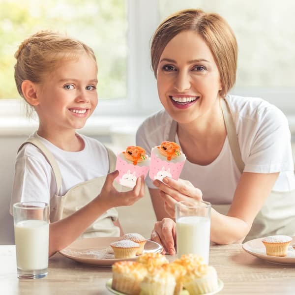 100 st muffinsformar Tårtmuffinsformar Omslagspapper Koppar Papper Värmer Jämnt