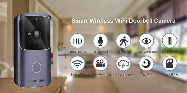 Dörrklocka Smart Hem Trådlös Telefon Dörrklocka Kamera Säkerhet