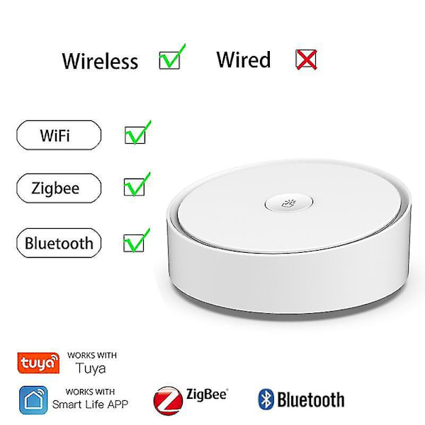 Tuya Zigbee Smart Gateway Hub Multi-modell Wifi Bluetooth Smart Hjem Smart Life Trådløs Fjernkontroll Multi-mode hub 3