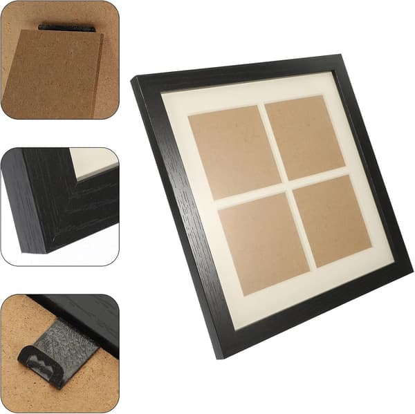 Firkantet kunstvægramme Maleri Ramme 12x12tommer MDF Materiale Moderne Stil Holder