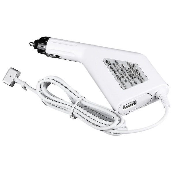 60W 5-pins T-formet MagSafe 2 Bil Lader for Macbook A1465