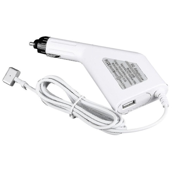 60W 5-stifts T-formad MagSafe 2 Bil Laddare Macbook A1465