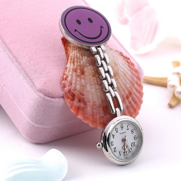 Smile Face Sjuksköterska Fob Watch Clip Medical Use Quartz Watch