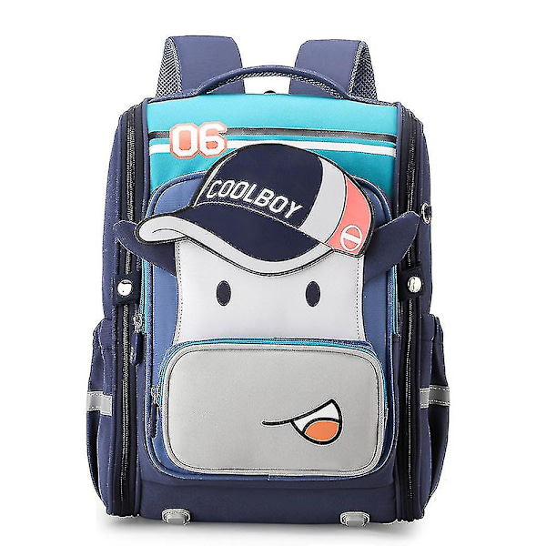 All-in-one-ryggsäck för grundskolan Light Blue