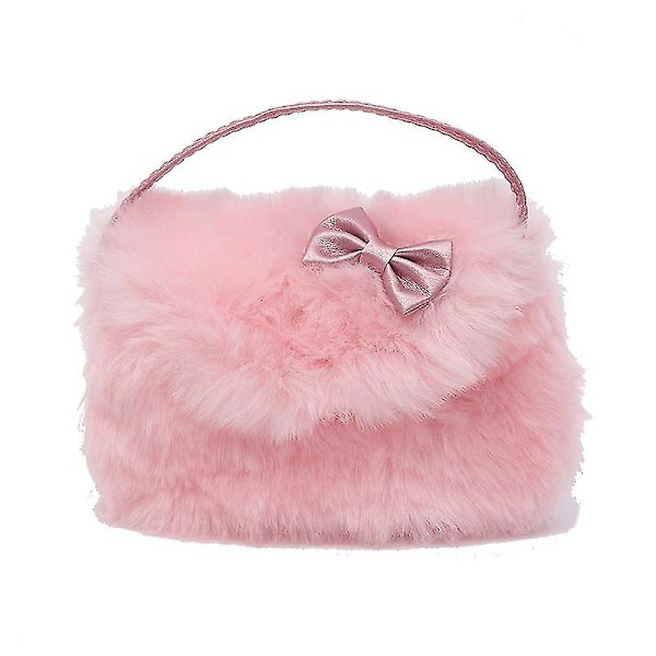 Liten Flickas Plånboksväska - Rosett Mini Reseväska Axelväska Plånbok Crossbody Fickpengspung