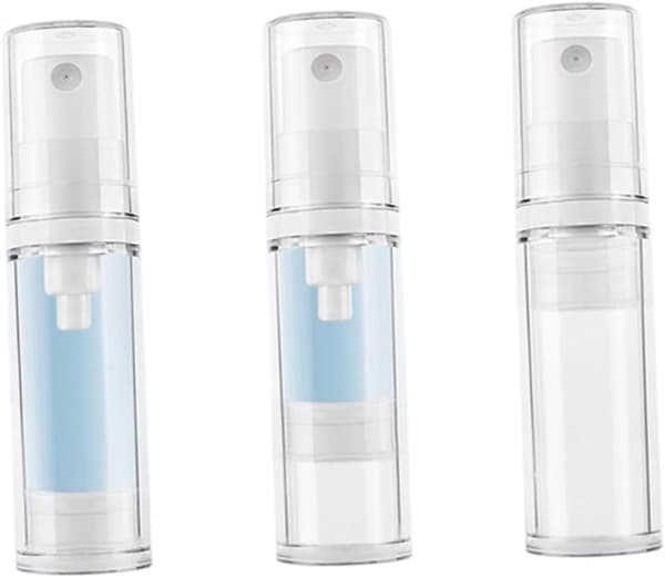 10 st 5 ml påfyllningsbara sprayflaskor för resor, läckagesäkra plastparfymatomizerflaskor