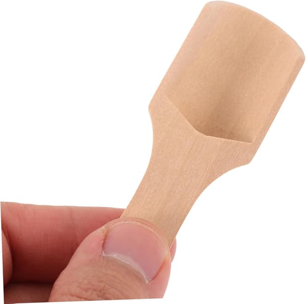 4st Träsked Burkar Måttsked Socker Salt Kaffebönor Kaffepulver Sked