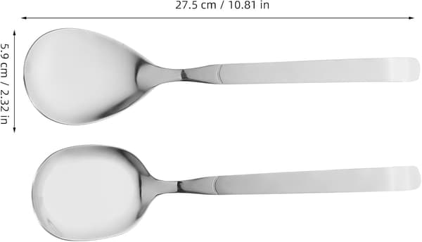 Serveringsskjeer Multifunksjonell Design Stor 2 stk Rustfritt Stål med Håndtak