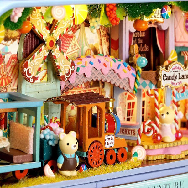 Uusi kuuma 1:24 Uusi laatikko Teatteri Nukkekoti Kalusteet Miniatyyri DIY Nukkekotisetti Lapsille