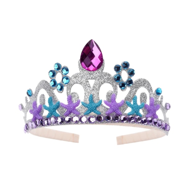 2 stk Prinsesse Tiaraer For Jenter, Sommerfugl Krystall Tiara Perle Prinsesse Krone Hodebånd, Prinsesse Tia