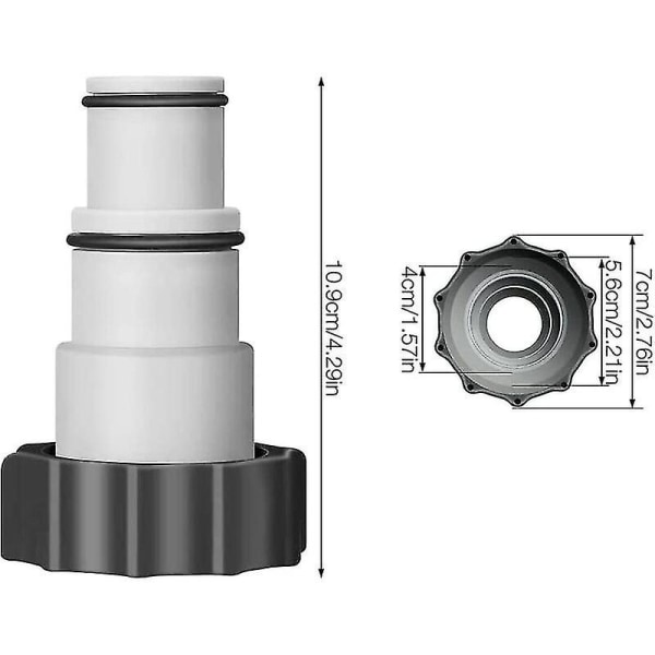 Pieces Pool Slange Adapter, Pool Tilbehør, Intex Svømmebasseng Adapter