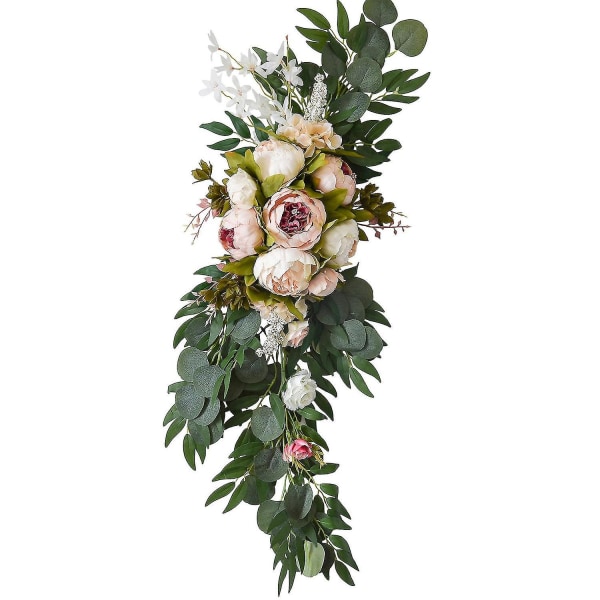 2 stk. Bryllupsbue Blomster Kunstige Swag Party Ornament