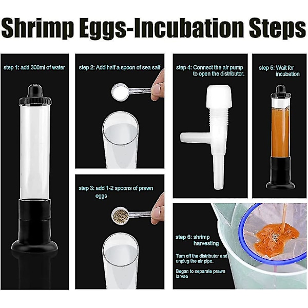 Rådyregg-inkubator for reker - klekkingsett
