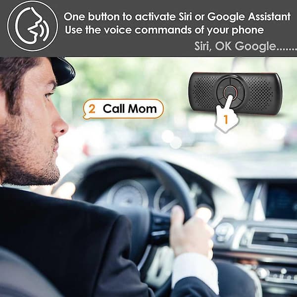 Håndfri Bluetooth for telefon, støtter trådløs håndfri samtale Siri