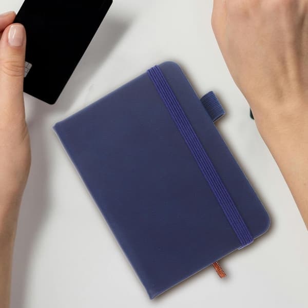 3 stk. A7 lommeblok mini-journal notesbog bærbar mørkeblå lille hardcover executive notesbøger
