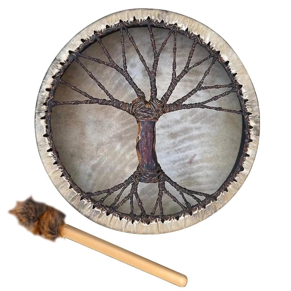 Håndlavet Shaman Drum Tree Of Life Siberian Music Decor