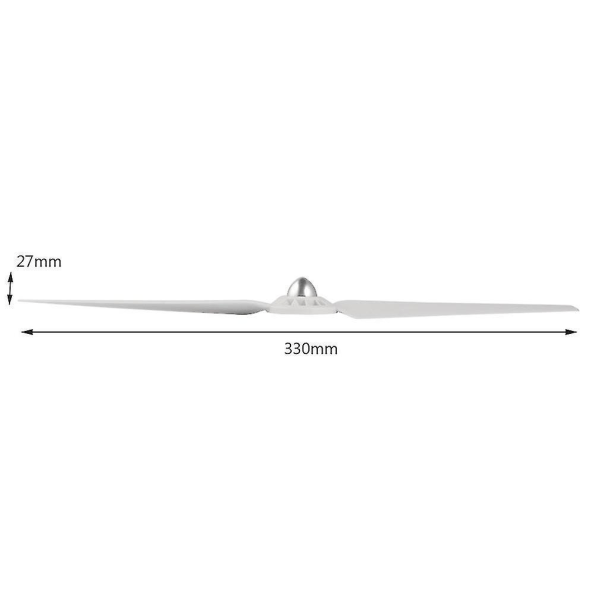 2 stk. 13 tommer ABS Propeller til Yuneec Q500 Rød Hvid