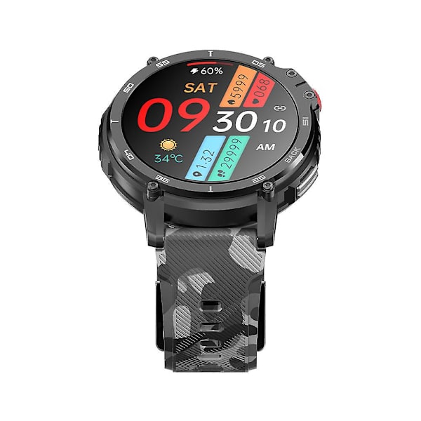 Smartwatch med Hjertefrekvens, Søvn, Blodilt, Musikstyring og Multisportstilstand Silver