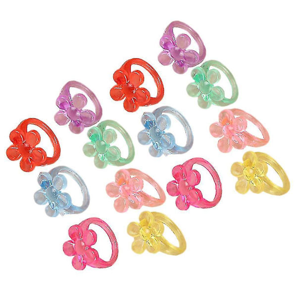 100 stk. Børne Ringe Piger Finger Smykker Dekoration Ringe