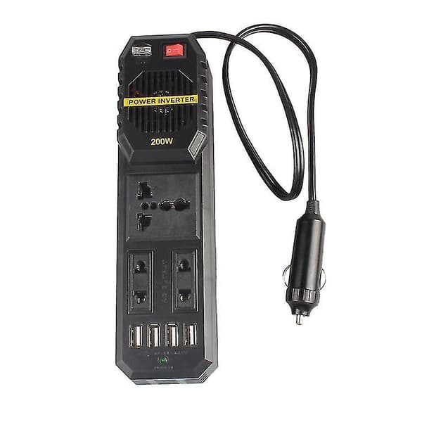 Pro 200W DC12V AC220V Strømomformer Lader Konverter