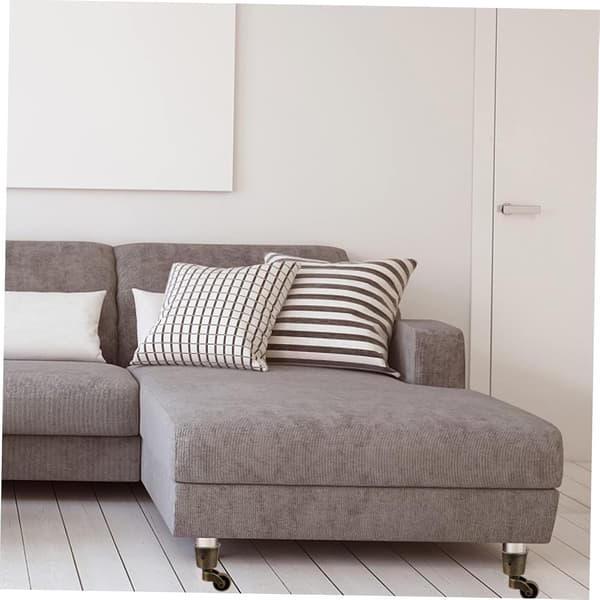2 stk. antikk bronse møbelsofa hjul kraftige svinghjul sinklegering sofa ruller for stoler og bord