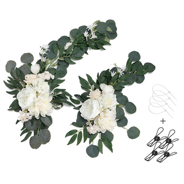 Kunstige Bryllupsbue Blomsterkit Jasmin Blomster Swag