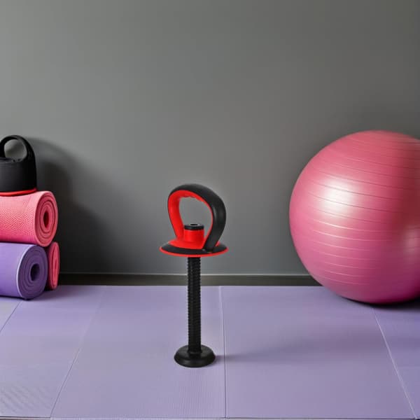 2 sett justerbare kettlebell-håndtak med base og muttertilbehør
