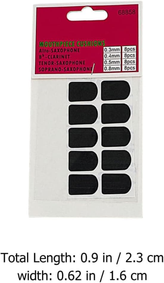 Saksofon Munnstykke Puteputer 10 Stk Silikon Svart Lydisolasjon og Lett Design