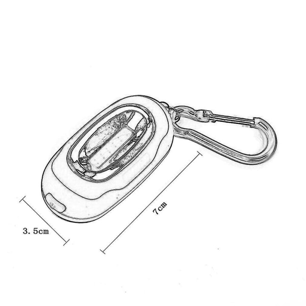 Magneettinen pieni avaimenperä mini taskulamppu Cob karabiinikoukku