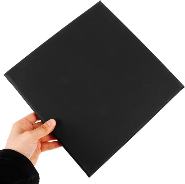 Lærredsplader og oliemalingspaneler til studerende, sort 25x25cm lærredspanel egnet