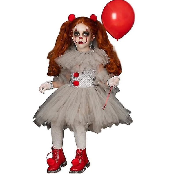 Ugly Girl Children's Mesh Sett Kostyme Performance Costume 120cm