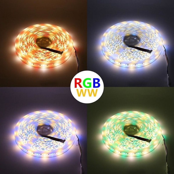 5M RGBW LED Strip Lys Vandtæt 300LEDs SMD 5050