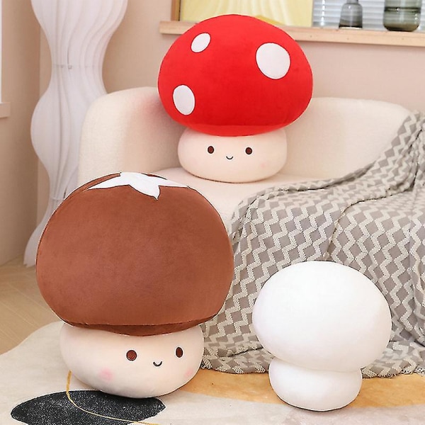 Fylld Röd Stor Parasoll Plyschsoffa Dekoration Växt Plyschleksak Torkad Shiitake Kasta För Barn about 55cm red