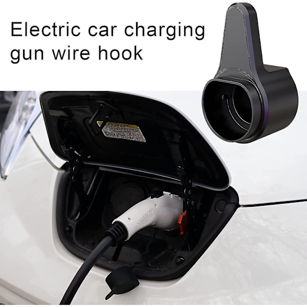 Elektrisk bil ladekabel, elektrisk bil kabel, elektrisk bil ladestativ (svart) (1 stk)