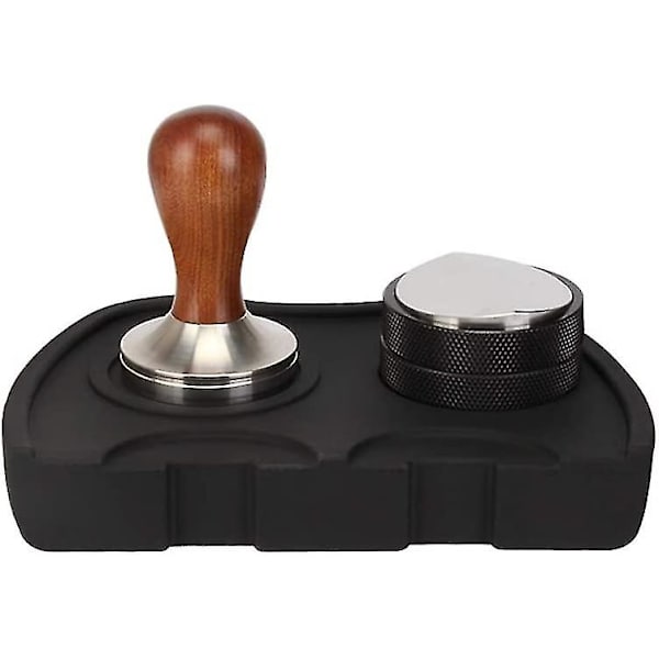Silikone Kaffeknastermåtte, Anti-slip Espresso Knastermåtte Kaffekrog Knasterpude