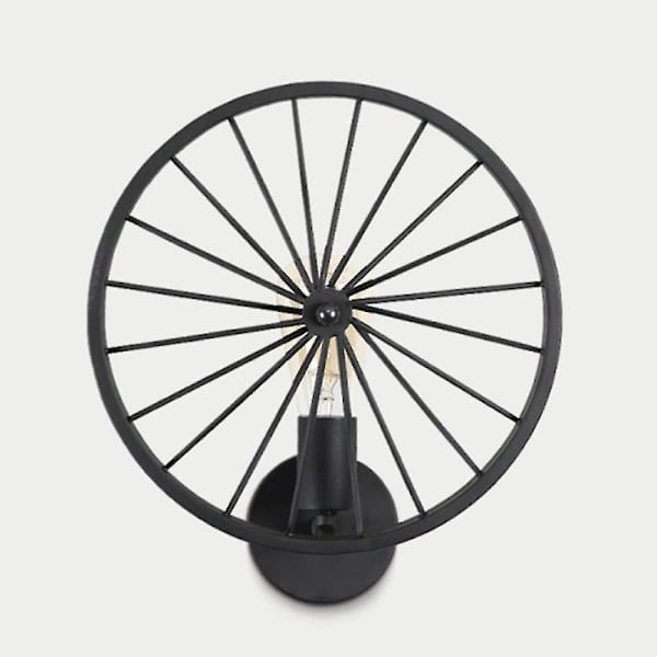 30cm Hjulvægslampe 220vloft Retro E27 Sort