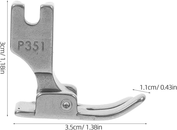Standard industriel symaskine trykfod P351 Fuld stål robust trykfod