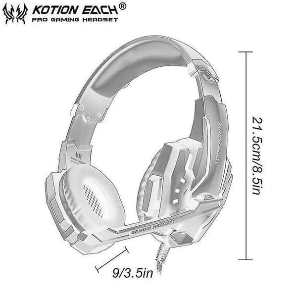 EACH G9000 3,5 mm Gaming Headset Mikrofon USB LED