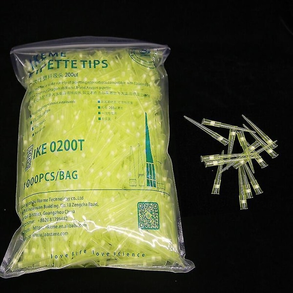 1000 stk. 200ul Engangsfilterpipettespidser Labforsyninger