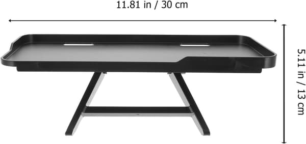 Tv Ophængningsstativ Computer Skærmhylde Sammenfoldeligt Design Skridsikker Overflade Abs Materiale Sort