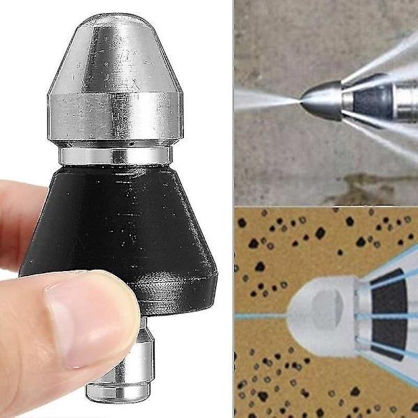 Kierteellinen Painepesurin Suutin Yhdistä Viemäri Suutin Kannettava Teollisuus Viemäriputken Roska Pölypuhdistus Ruoppaus (1 kpl, Musta)
