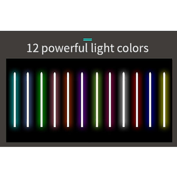 RGB Metall Ljussabel 12 Färger 5 Ljudblixt Leksak E11argbblack E09rgbgold