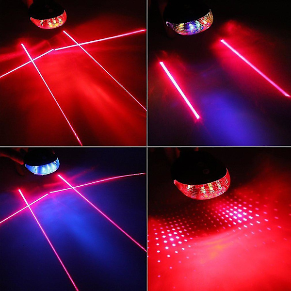 5 LED Laser Cykel Baglygte Vandtæt Baglygte