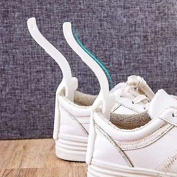 Lazy Shoe Horn Portable Plastic Shoe Lifter Clip Håndholdt skoløfting For menn Kvinner Barn Lett av (4 stk-rosa)