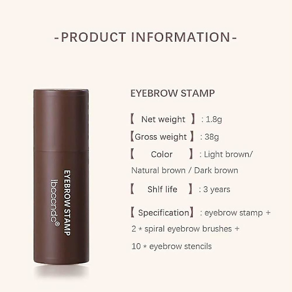 En-stegs ögonbrynsformningssats Gelstämpel Makeup Set Återanvändbar