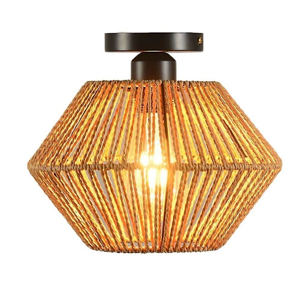 Vägglampa för inomhus, rotting, vardagsrum, sovrum, metall