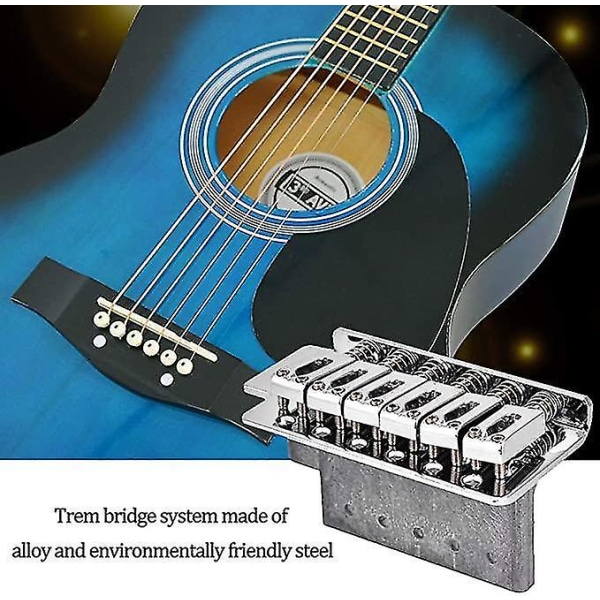 Elektrisk Gitarbro Tremolo Systemsett Metall Fast