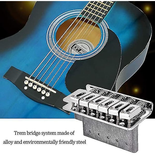 Elektrisk Gitarrbro Tremolo System Set Metall Fast