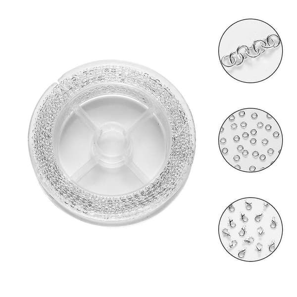 Lænkekæde Spole i Bulk med 4mm Springring og Hummerlukninger